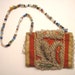 Antique Turn of the Century Iroquois Native American Indian Whimsie / Doll Tiny BEADED PURSE