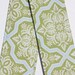 Camera Strap Cover- lens cap pocket and padding included- Tile Flourish in Green-SALE