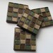 SALE - LAST ONE - Chocolate Teal Coasters (Set of 4)