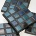 RESERVED Metallic Blues Coasters (Set of 4)
