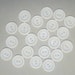 20 White 7/8 Inch Buttons, Lot 2086