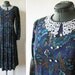 80s babydoll dress / vintage 1980s paisley dress