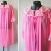 vintage hot pink peignoir robe
