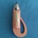 Vintage Art Deco Pink Plastic Pin Lipstick, Finger, Alligator