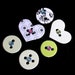Whimsical Hearts and Circles Office Magnets