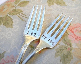 Wedding Forks. I Do Me Too Vintage Wedding Fork Set for Cake Reception