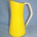 Vintage Dansk Bright Yellow Enamelware Pitcher