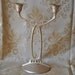 Art Nouveau Vintage Early 1900s Brass Double Candlestick
