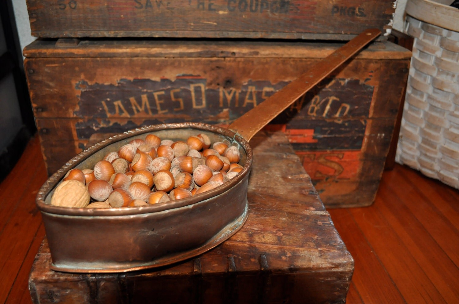 Fireplace Chestnut Roaster Copper And Brass Chestnut Roaster For