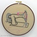 Vintage Sewing Machine - Embroidered Hoop Art