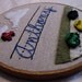 Custom Name - Embroidery Hoop Art - 5 inch hoop