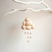 needlefelted peach rainy cloud
