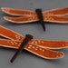 Orange Metal Dragonfly Magnets - Free Shipping
