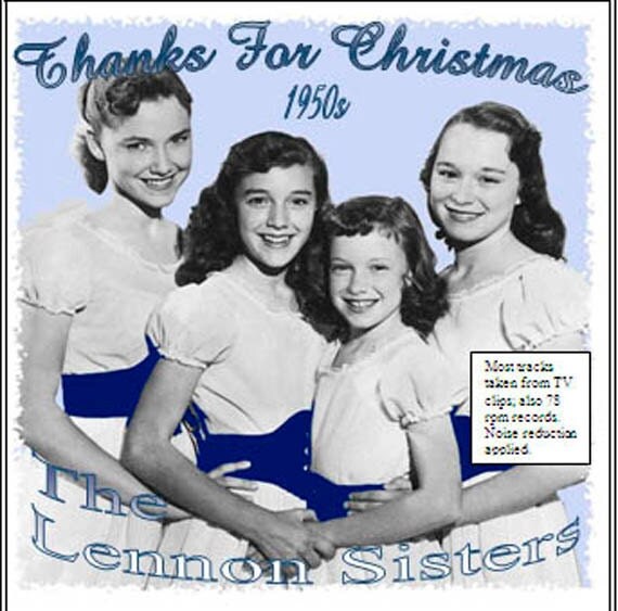 Christmas Cd The Lennon Sisters 1950s Thanks For 5162