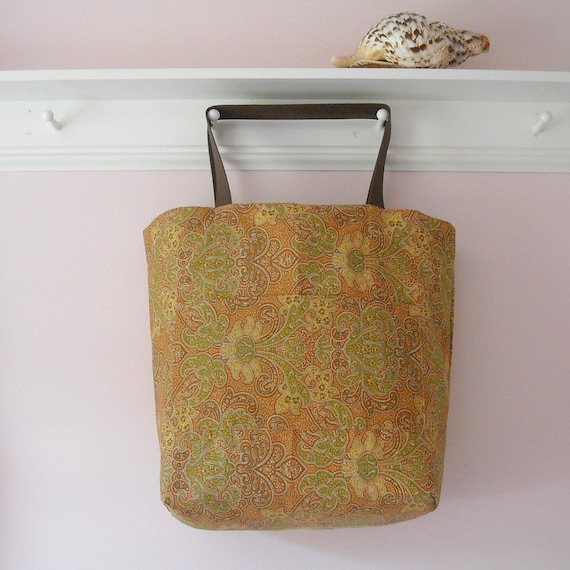 SALE Last one - Extra Large Beach or Sport Bag - Brown Paisley ...