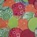 Set of 40 Die Cut Tags for Scrapbooking, Gift, Hang or Merchandise - Lollipop colors - Orange, Lime and Red Print