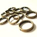 Circle Bead Frames 18mm Antique Bronze Metal 16pc (576)