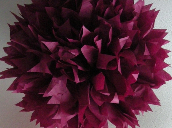 Sangria ... 1 tissue paper pom // fall wedding decoration // diy // tissue paper decorations // reception // rehearsal dinner Il_570xn