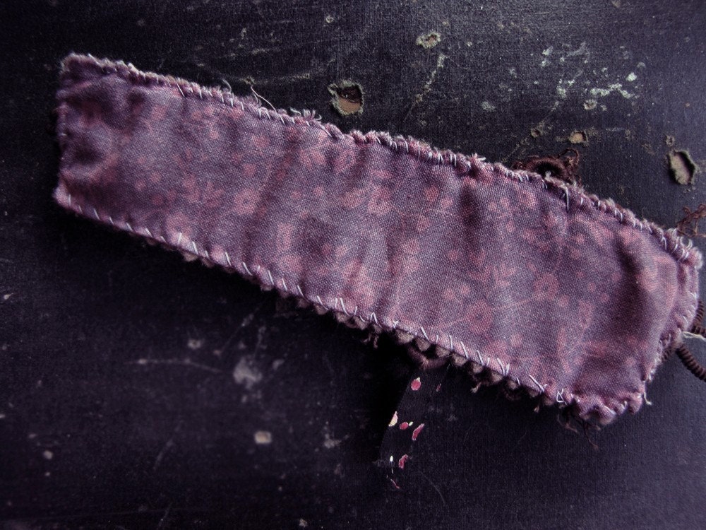 Spring vintage fabric wrist cuff floral textiles