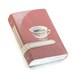 Painted Leather Journal - Dusty Pink Leather Journal