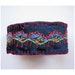 Hand Embroidered Cuff on Navy Blue