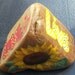 Hand painted Garden Rock-or-Paper Weight- Live, Love, Laugh, Sunflower, Violets
