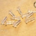 Clear Earphone Jack Dust Plug Flat Top for Cabochon/ Phone Strap Charm - 10 pcs