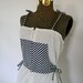 70s Nautical Striped Tie Dress with Zipper Front