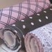 Personalized Pink and Brown Baby Burp Cloth Set with Free Monogramming