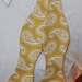 White Paisley on Mustard Floral Bow Tie