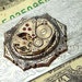 Men's Steampunk Money Clip Gothic Victorian Vintage Watch Movement Cosmic Firefly Las Vegas Men's Money Clip