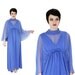 Greek Goddess Dress Vintage Formal 70s 60s Empire Waist Gown Sheer Angel Wings M L Medium Large