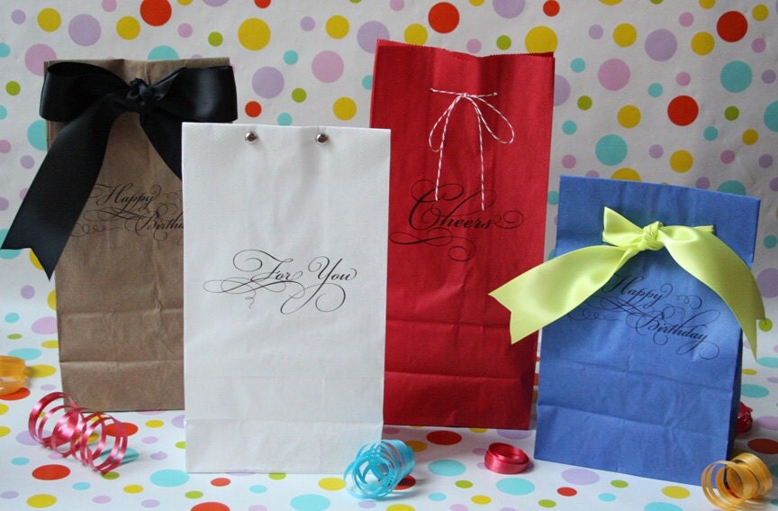 Printable Lunch Bag Gift Set by printyourparty on Etsy