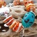 PHOENIX- Handmade Turquoise and Orange Spiney Oyster Bracelet