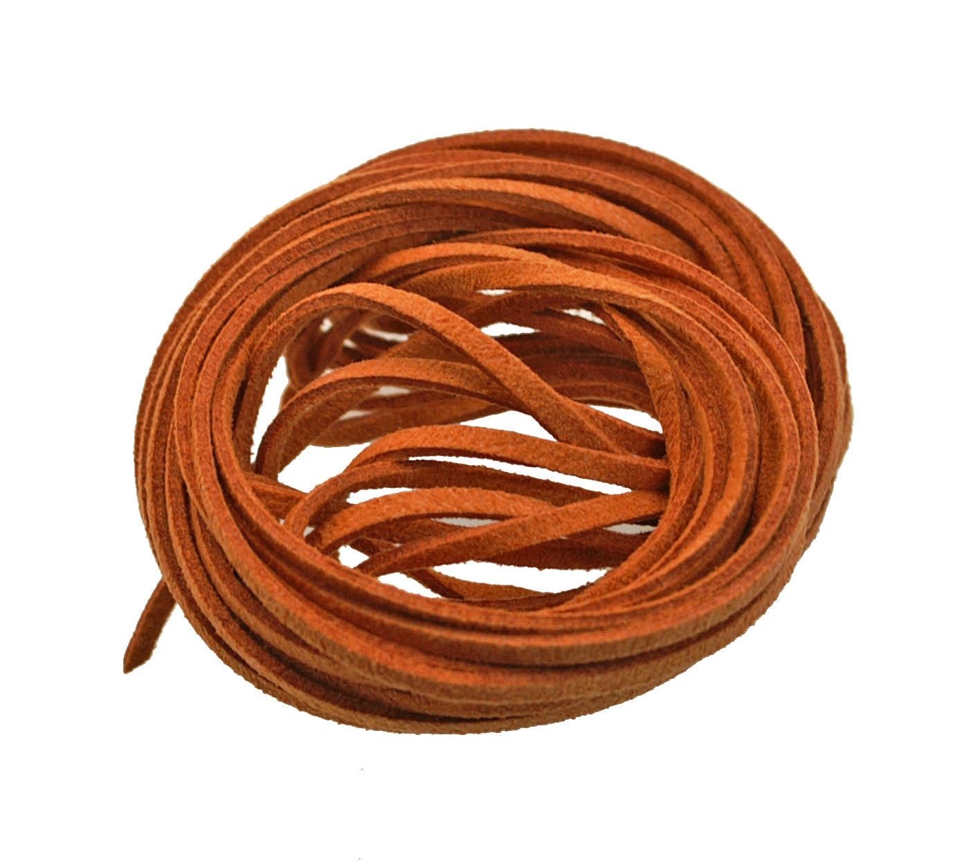 Rust: Faux Suede Leather Cord Microfiber 3mm x 15ft bundle