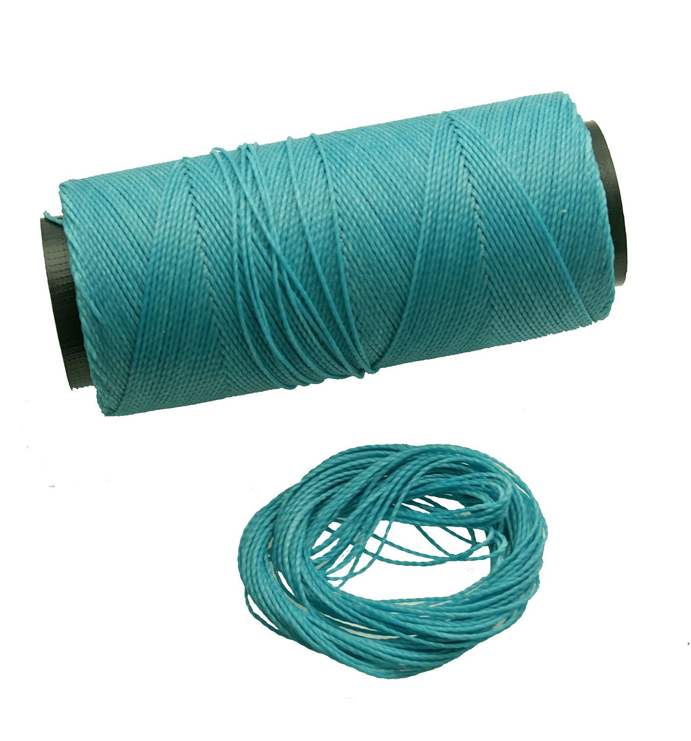 Ocean Blue: Waxed Polyester Cord 1mm Macrame Cord pack of