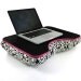 Large Faux Leather Damask Lap Desk