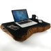 Jumbo Black and Brown Faux Leather Lap Desk