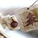 6 Christmas Collection Fabric Gift Tags - Tree, Ornament, Snowflake, Mitt, Candy Cane, Reindeer
