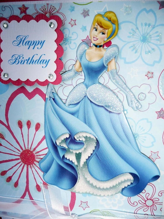 Cinderella Happy Birthday Card