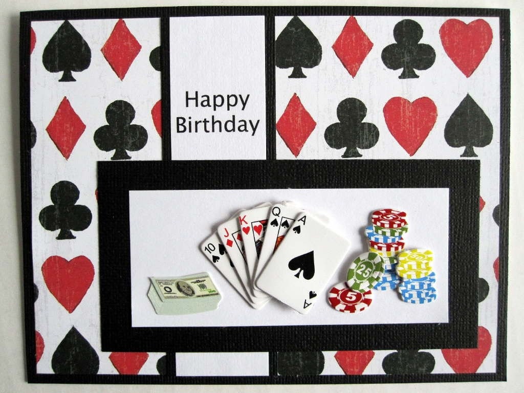 Poker Happy Birthday card