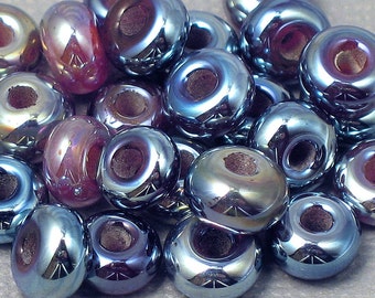 Lampwork Spacer Beads (set of 10) - Kalypso