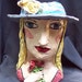 Forget-me-not head vase