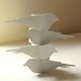 Lovebirds Paper Napkin Rings - Set of 4