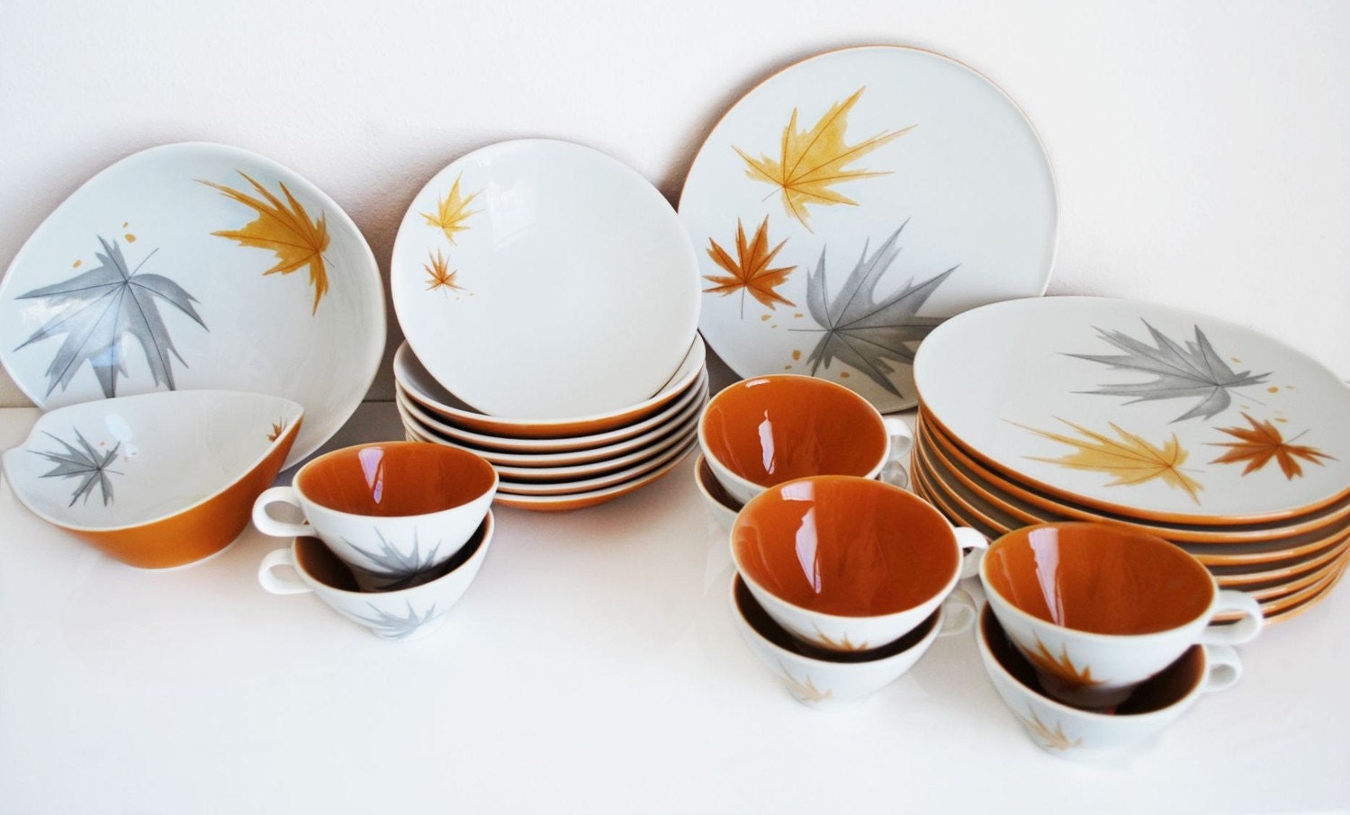 vintage dinnerware set by leVintageMaison on Etsy