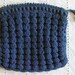 Corde Blue Zippered Make up Bag Pouch Change Purse