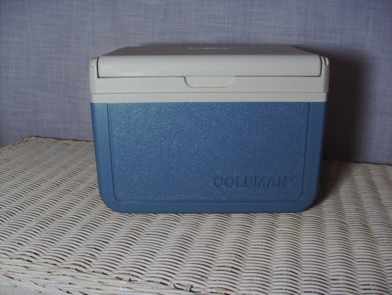 Vintage Coleman Lunch Box Cooler Blue