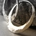 sterling silver hoop earrings 1 inch hammered, endless small hoop