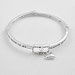 Silver 'Listen to your Heart' Stretch Bracelet