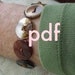 Button bracelet, DIY, tutorial, illustrated, epattern, your buttons
